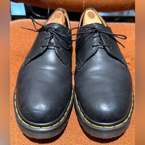 Dr. Martens Black Leather Oxfords made in England